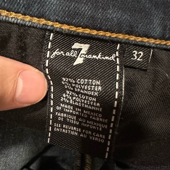 7 For All Mankind Men’s Dark denim jeans - Picture 3 of 5